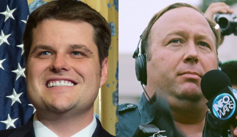 Matt Gaetz and Alex Jones