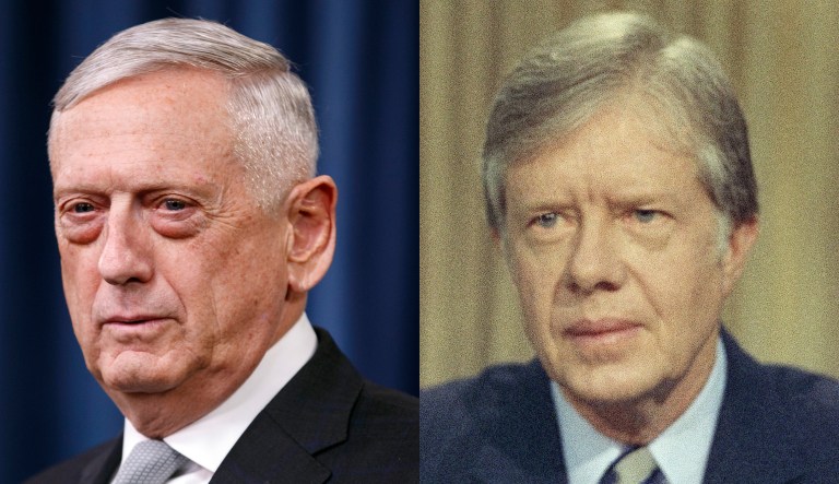 Jim Mattis and Jimmy Carter.