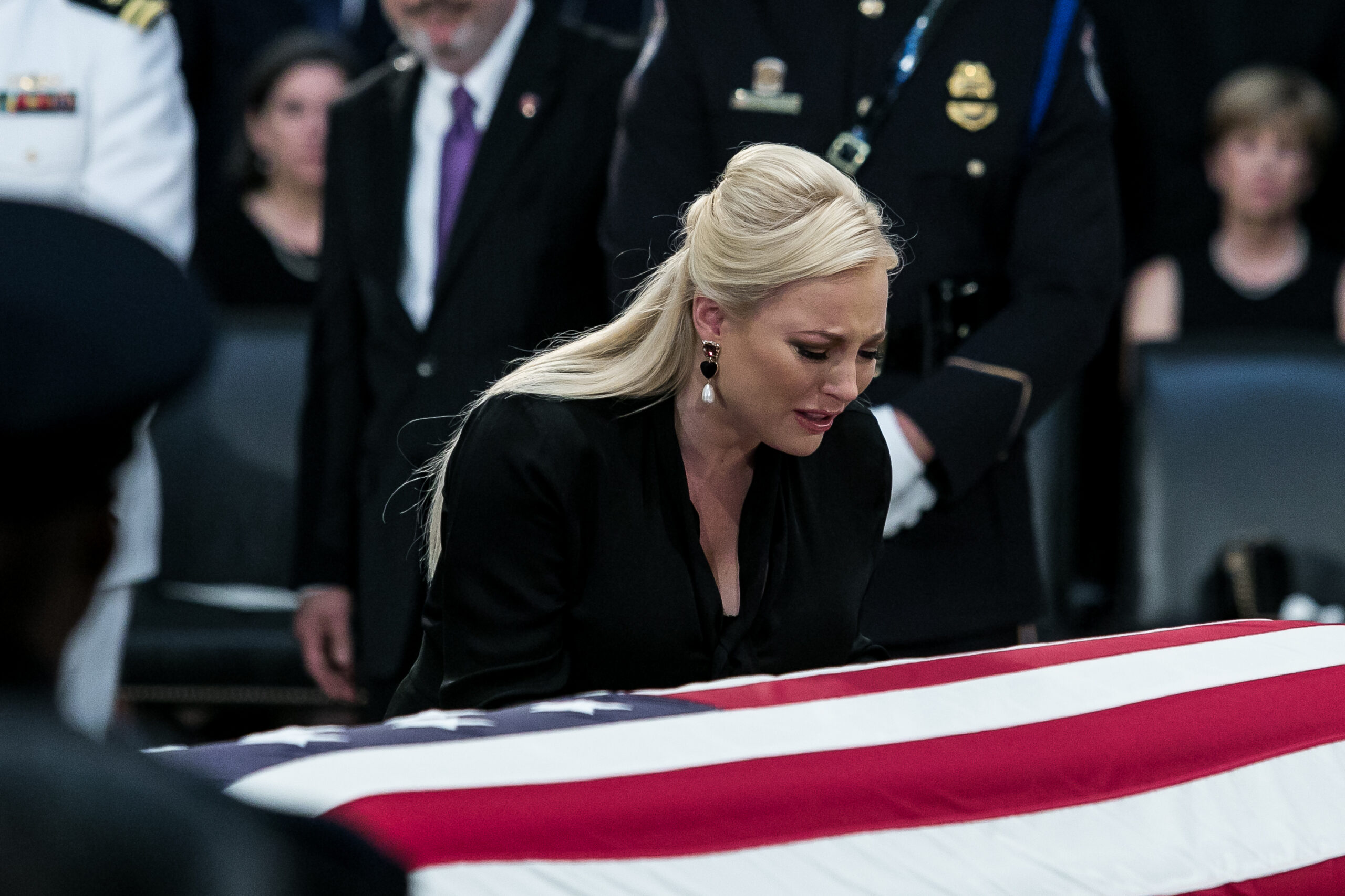 Thousands flock to US Capitol to honor John McCain: ‘One of the few statesmen that we have left’