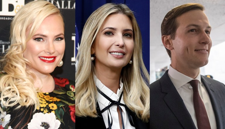 Meghan McCain, Ivanka Trump, Jared Kushner.