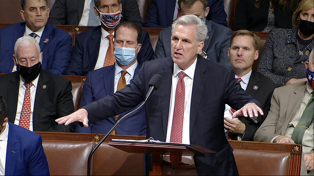 McCarthy digs at Swalwell over Democrat’s China competitiveness bill