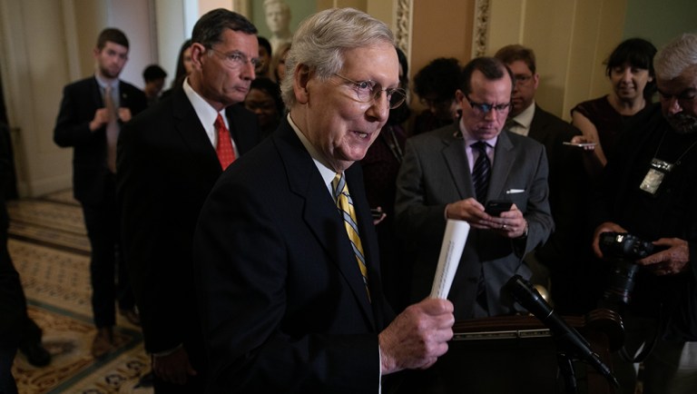 Senate Majority Leader Mitch McConnell.