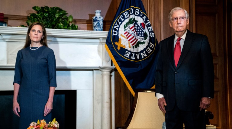 COVID infections intensify battle over Barrett confirmation timeline