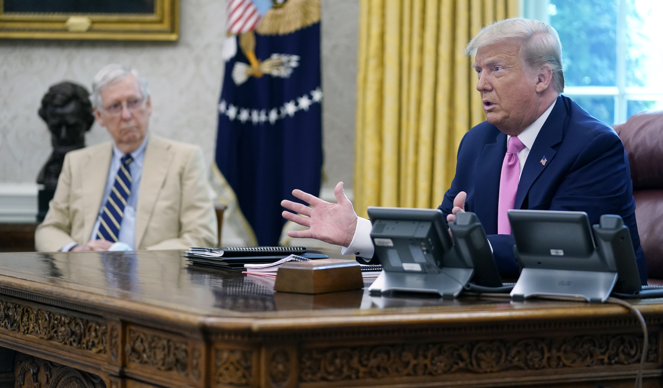 Donald Trump, Mitch McConnell, Kevin McCarthy