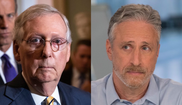 Mitch McConnell, Jon Stewart.