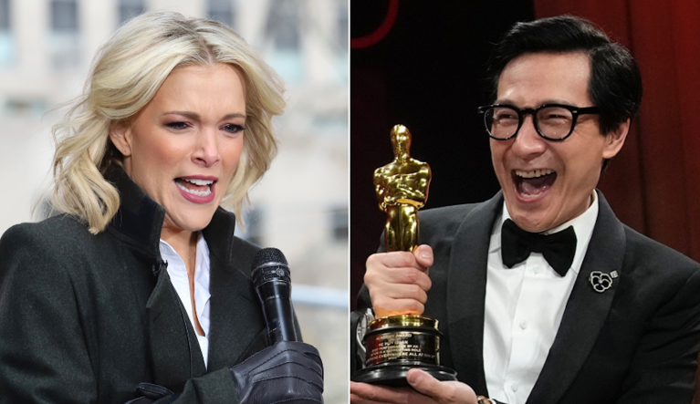 Media personality Megyn Kelly (left) and 2023 Academy Award winning actor Ke Huy Quan.
