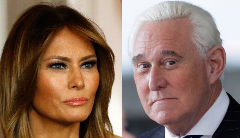 Melania Trump, Roger Stone.