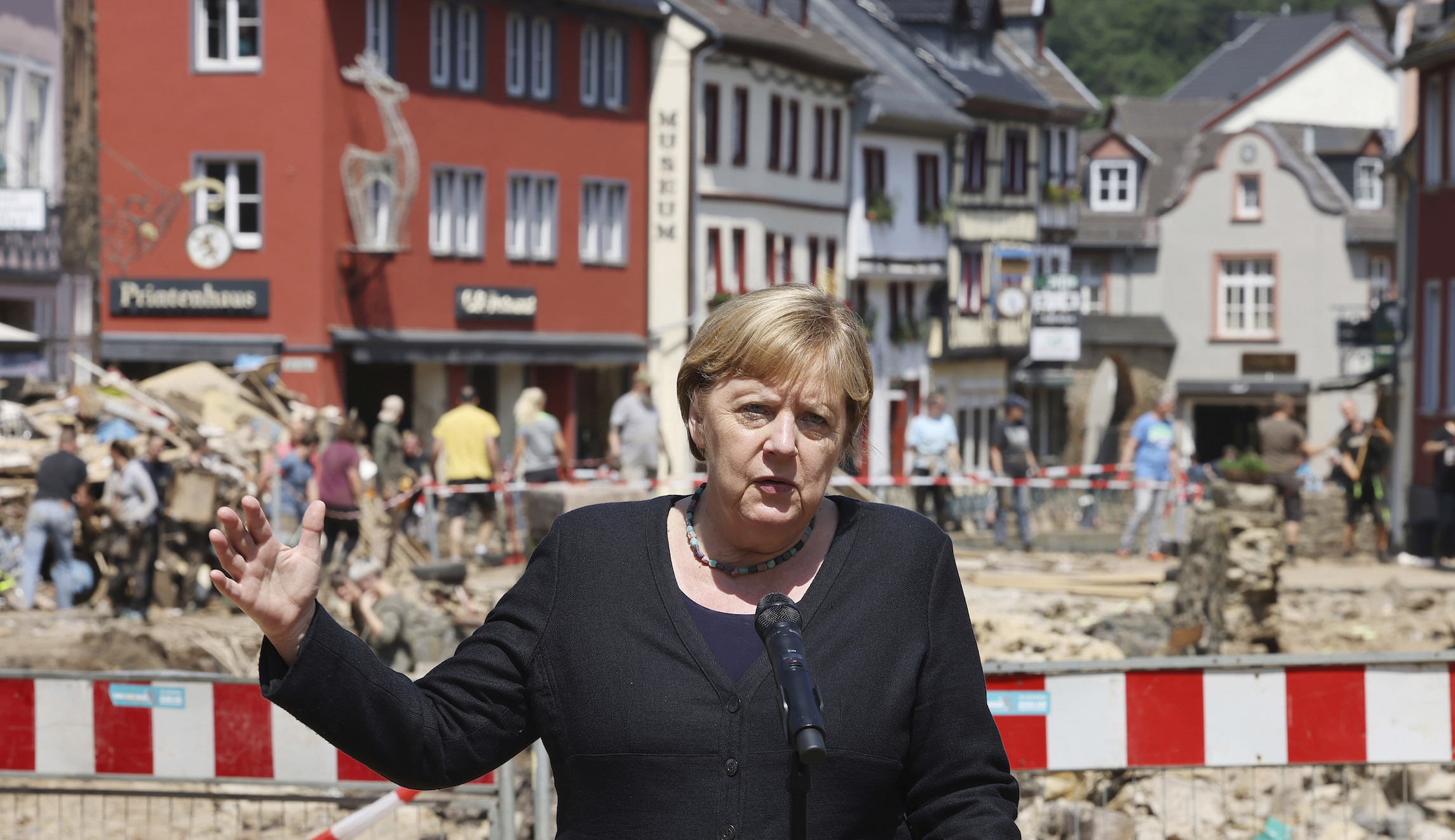 Merkel’s allies face Katrina moment as floods rise ahead of election