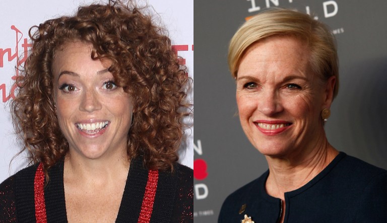 Michelle Wolf and Cecile Richards.