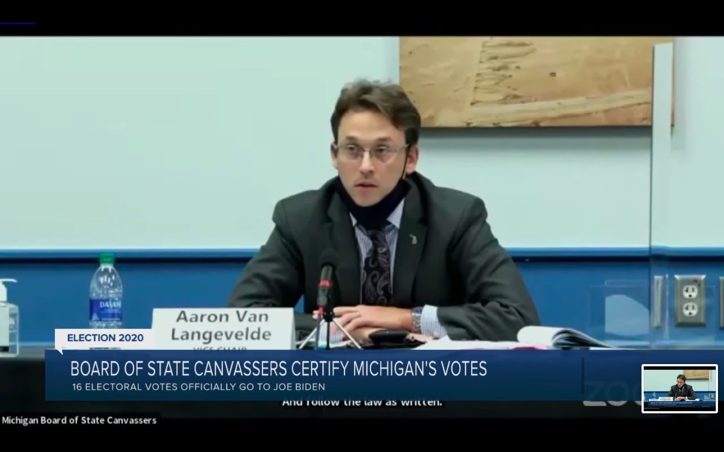 Michigan GOP members mulling removal of Republican canvasser who certified election for Biden