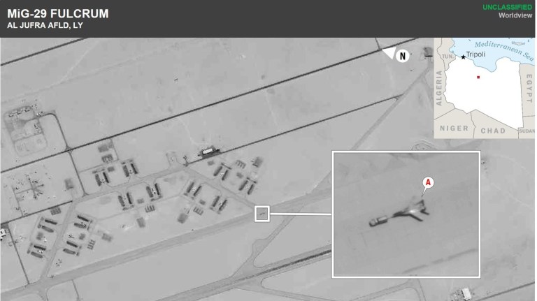 Russian fighter jets were recently deployed to Libya in order to support Russian state-sponsored private military contractors operating on the ground there. The Russian fighter aircraft arrived in Libya, from an airbase in Russia, after transiting Syria where it is assessed they were repainted to camouflage their Russian origin.