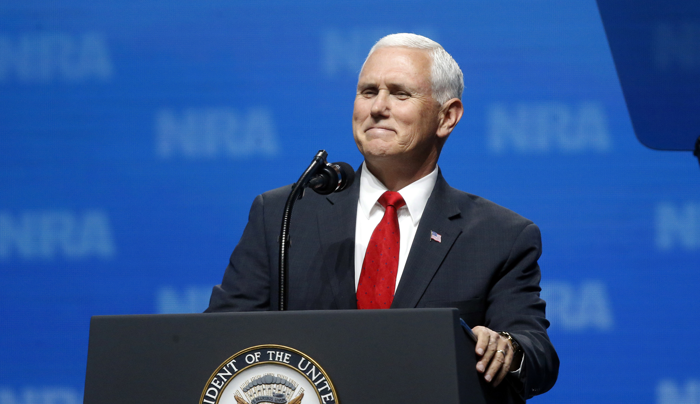Mike Pence scolds media for ignoring actions of law-abiding gun owners