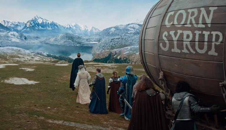 FILE--This undated file image provided by Anheuser-Busch shows a scene from the company's Bud Light 2019 Super Bowl NFL football spot.