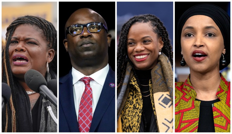 Reps. Cori Bush (D-MO), Jamaal Bowman (D-NY), Summer Lee (D-PA), and Ilhan Omar (D-MN) are facing serious primary challengers in 2024.
