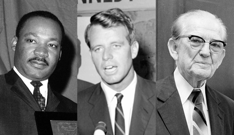 Martin Luther King Jr., Robert F. Kennedy, John Stennis.