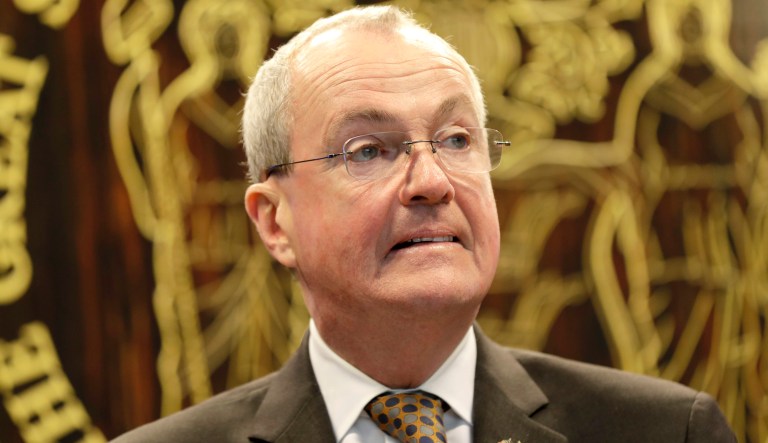 New Jersey Gov. Phil Murphy speaks during a news conference in Ewing, N.J., Monday, March 2, 2020. New Jersey has no cases of the new coronavirus, Murphy said speaking Monday from a state police facility alongside Cabinet and other officials, including Health Commissioner Judith Persichilli. Persichilli said one person in New Jersey is under investigation, but was not hospitalized and did not have a fever.