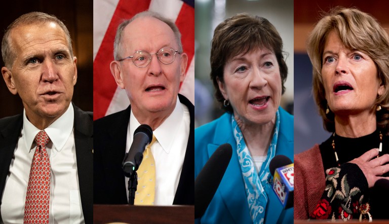 Thom Tellis Lamar Alexander Susan Collins Lisa Murkowski.