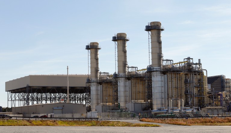 This is an aerial view of Dominion Energy's Brunswick Power Station in Brunswick County, Va., Wednesday, Oct. 31, 2018.  Six years after the stateâs tobacco commission first signed off on subsidizing a new natural gas pipeline in Southside Virginia, many goals behind spending the $30 million in public money has gone unmet.                   