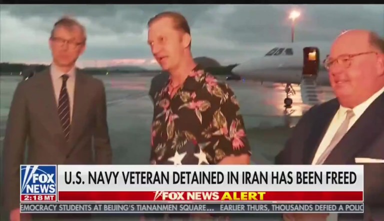 Navy veteran released from Iran praises Trump for ‘making America great again’