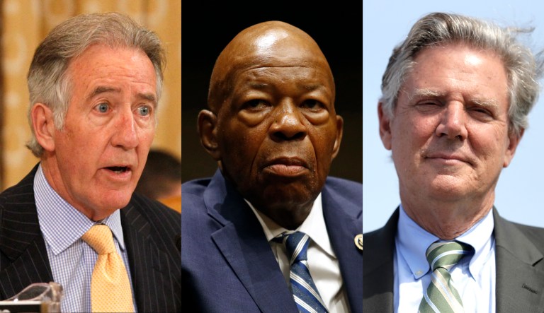 From left to right:  Reps. Richard Neal, Elijah Cummings, and Frank Pallone are pictured.