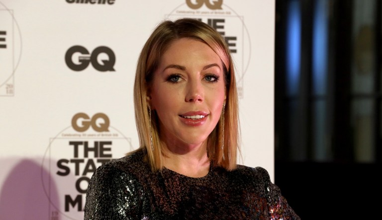 Comedian Katherine Ryan poses for photographers on arrival at the GQ Magazine 30th Anniversary celebrations, in London, Monday, Oct. 29, 2018.
