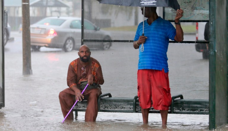 New Orleans during flooding from a storm in the Gulf Mexico Wednesday, July 10, 2019.