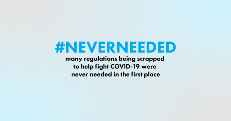 The Competitive Enterprise Institute has launched a campaign to kill regulations that have stymied a quicker response to the coronavirus.