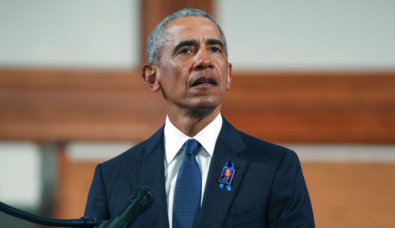 Obama uses John Lewis eulogy to preview his Biden campaign strategy