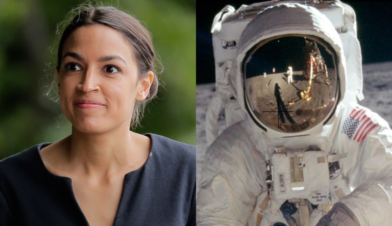 Alexandria Ocasio-Cortez Moon Landing.