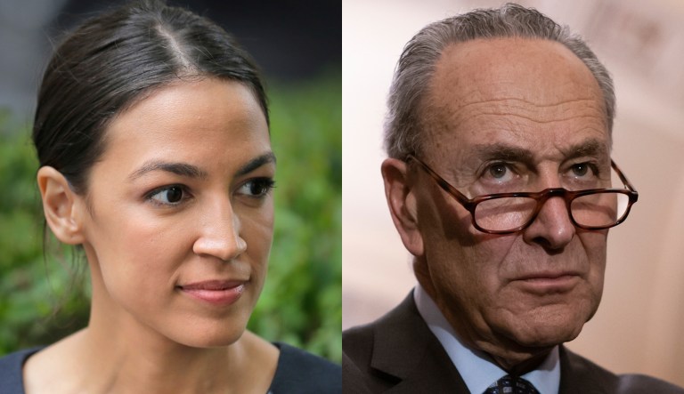 Alexandria Ocasio-Cortez, Chuck Schumer.