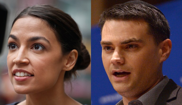 Alexandria Ocasio-Cortez and Ben Shapiro