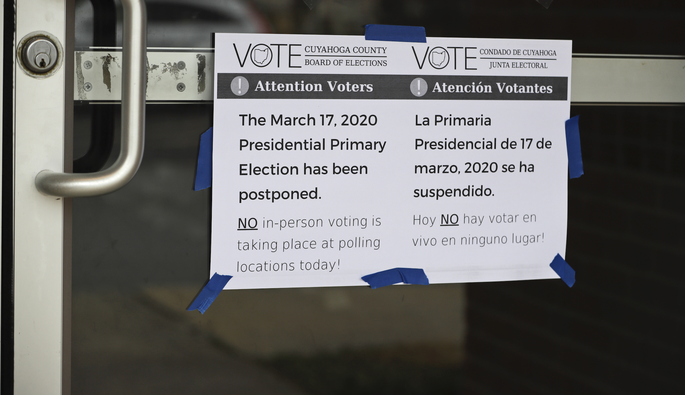 Strange and chaotic election day as coronavirus disrupts primaries
