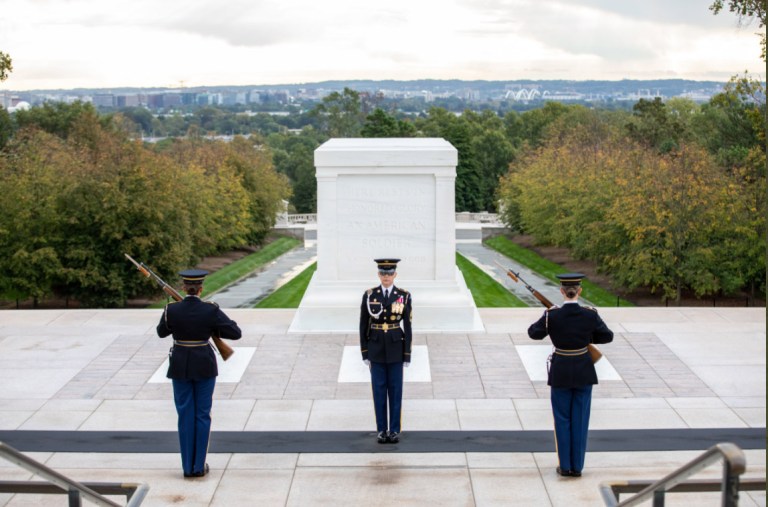 All-female guard change occurred with the 38th Sergeant of the Guard at the Tomb of the Unknown.