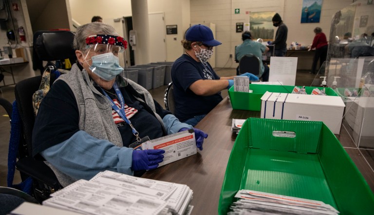 ‘Stop the count’: Group of poll watchers demand access to Detroit polling site