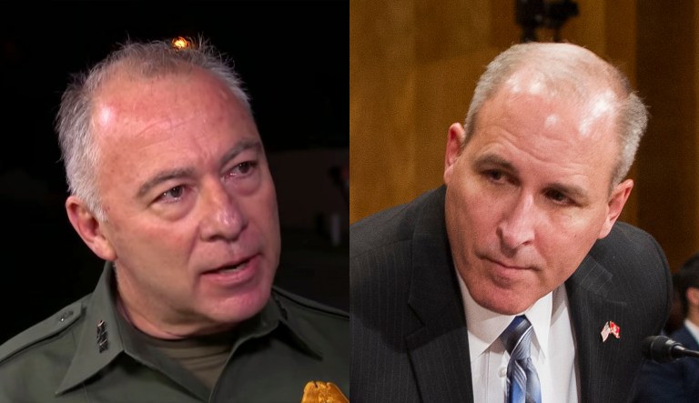 Manny Padilla (left) and Mark Morgan (right) are seen.