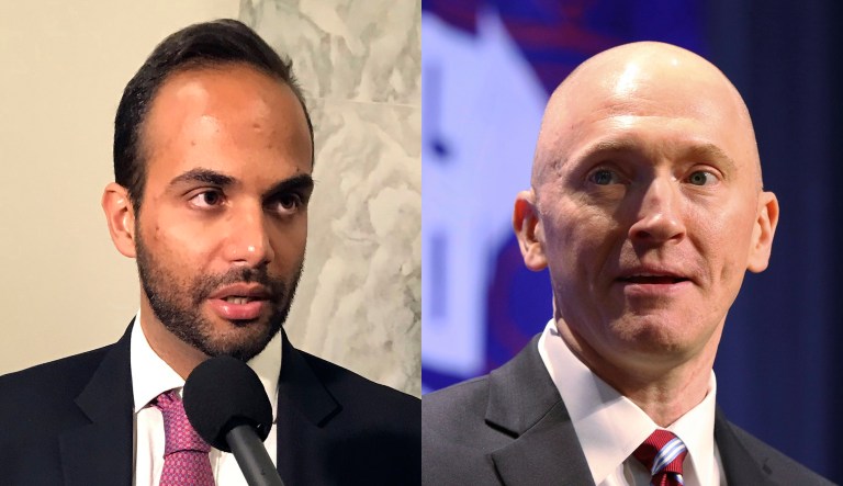 George Papadopoulos and Carter Page are shown.