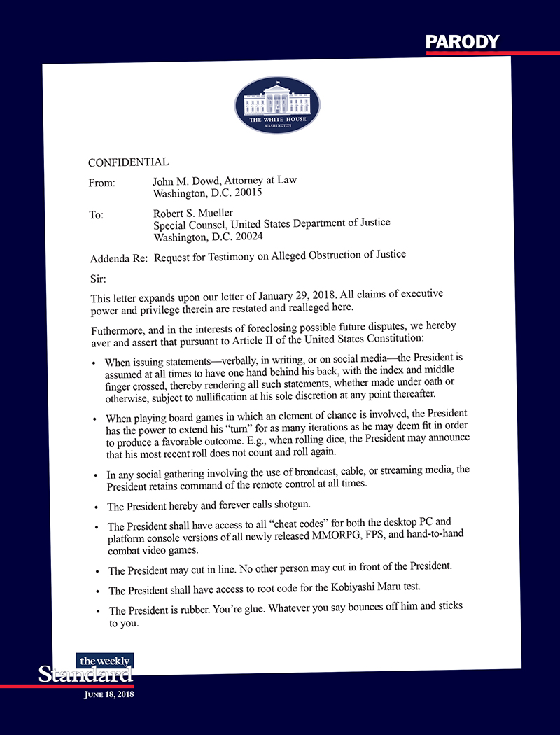 New Executive privileges