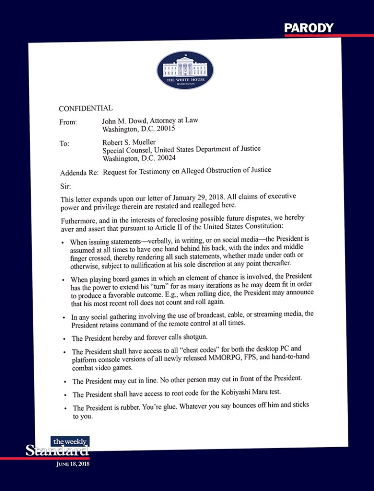 New Executive privileges