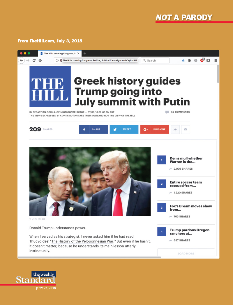 Trump channels Thucydides