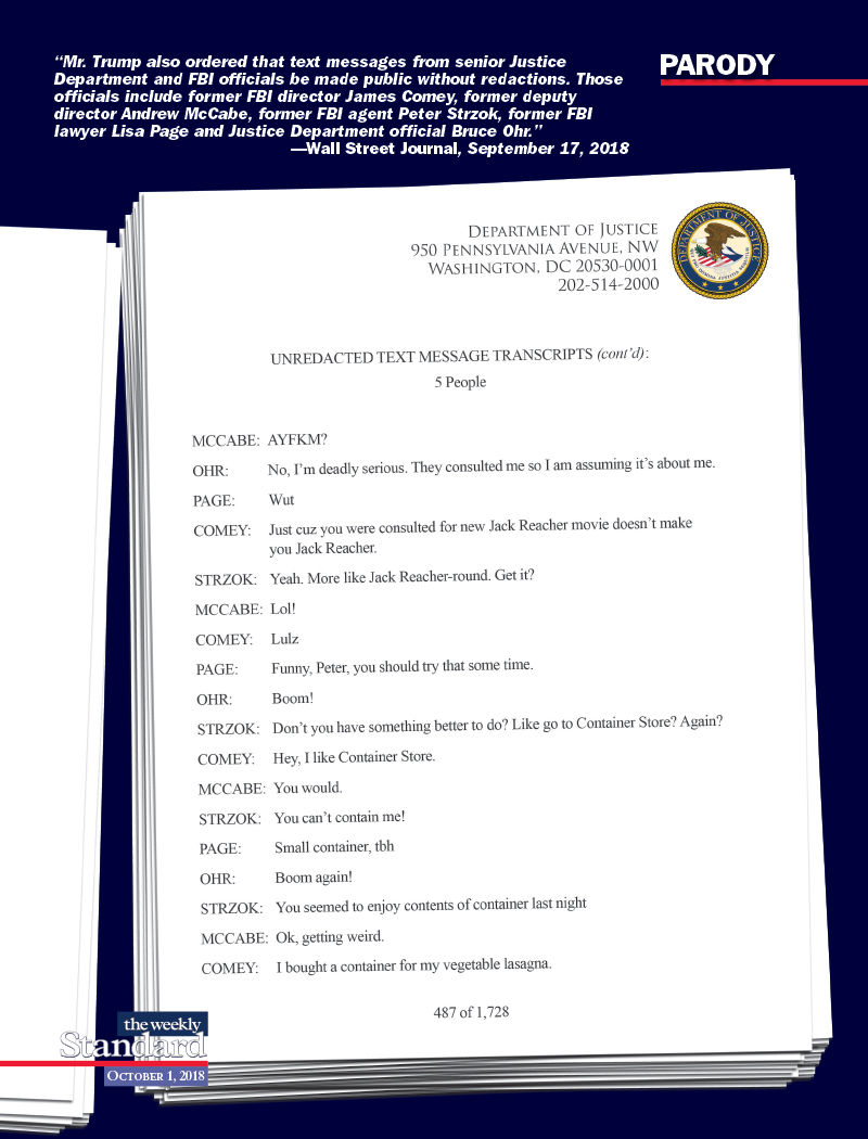 More FBI Text Messages