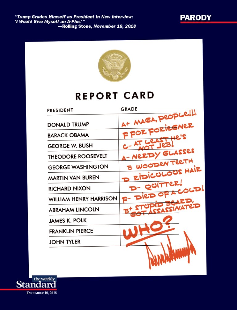 Presidential Report Card