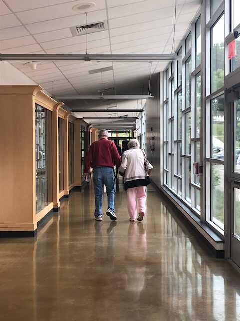 Two voters head to the polls in the Pennsylvania primary. June 2, 2020.