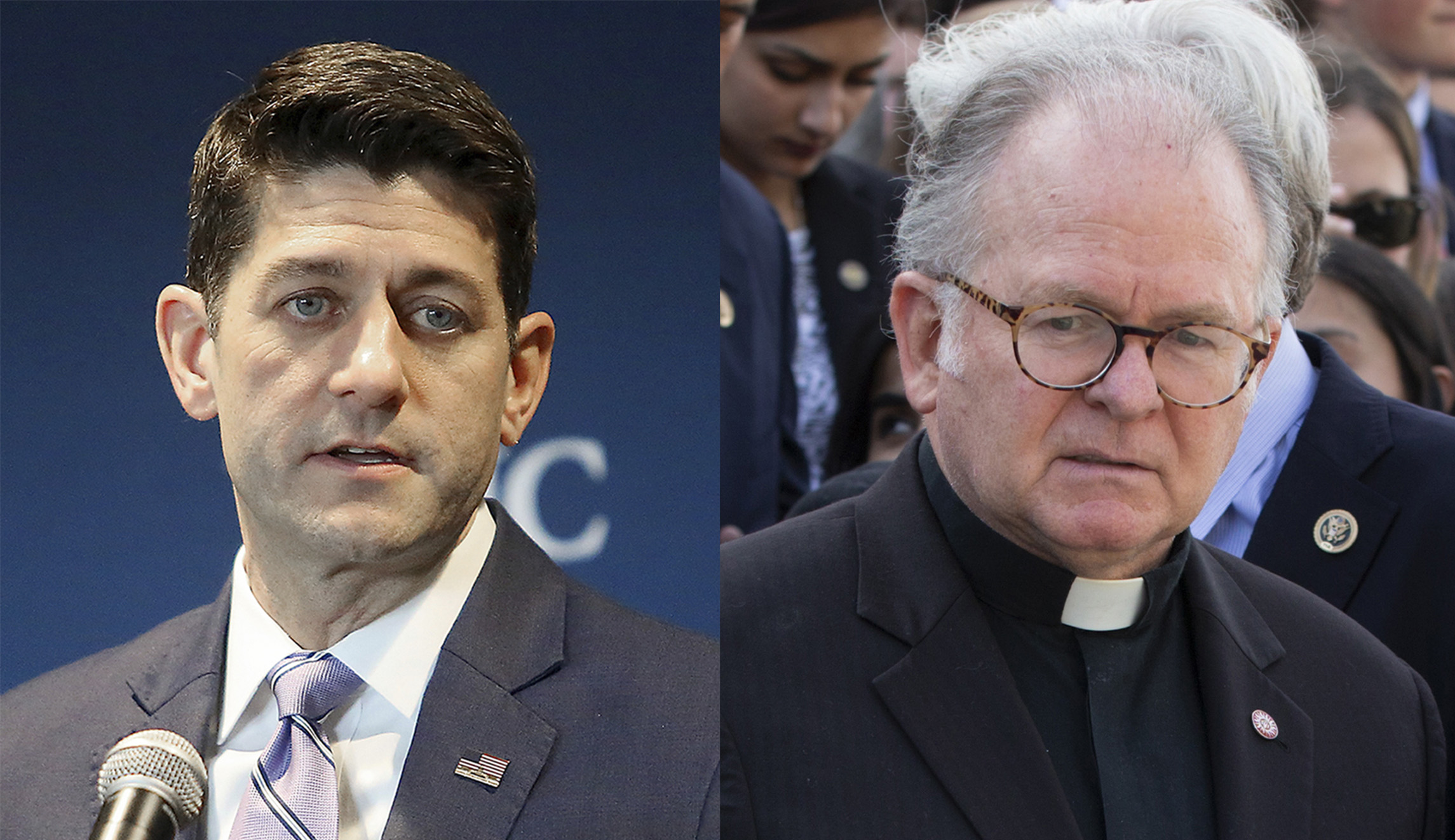 Paul Ryan has been meeting with embattled chaplain