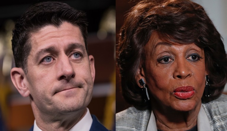 Paul Ryan and Maxine Waters.