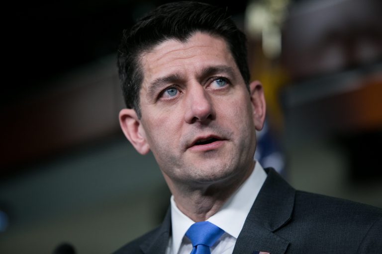 House Speaker Paul Ryan, R-WI, announces that he will not run for re-election at the end of this term, Wednesday, April 11, 2018, during a news conference on Capitol Hill. 
