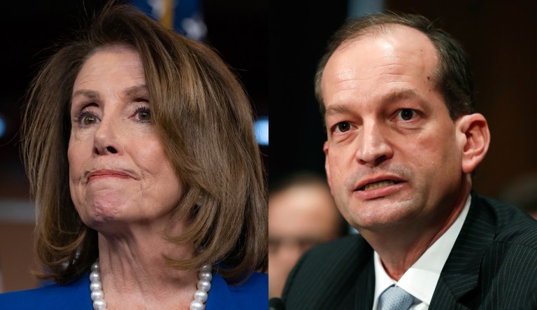 Nancy Pelosi, Alexander Acosta.
