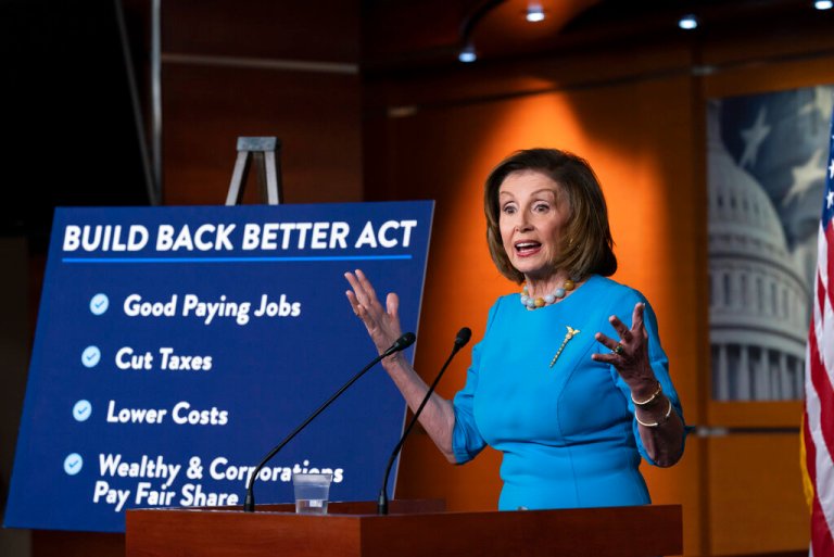 Pelosi signals Thursday vote on Biden’s Build Back Better spending bill