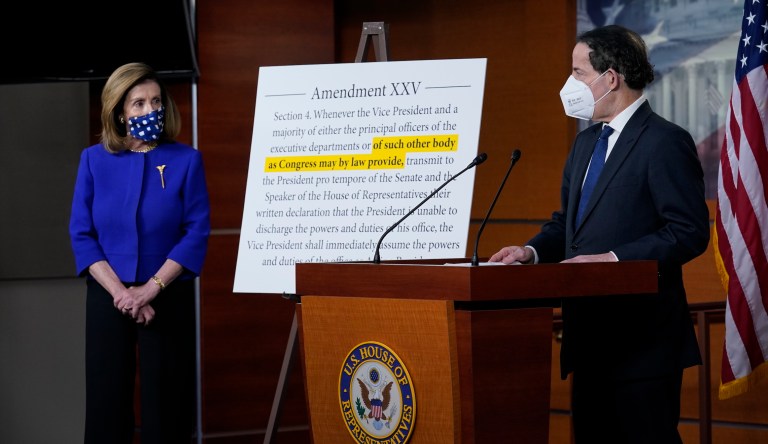 Pelosi claims new bill authorizing Congress to remove president is ‘not about’ Trump