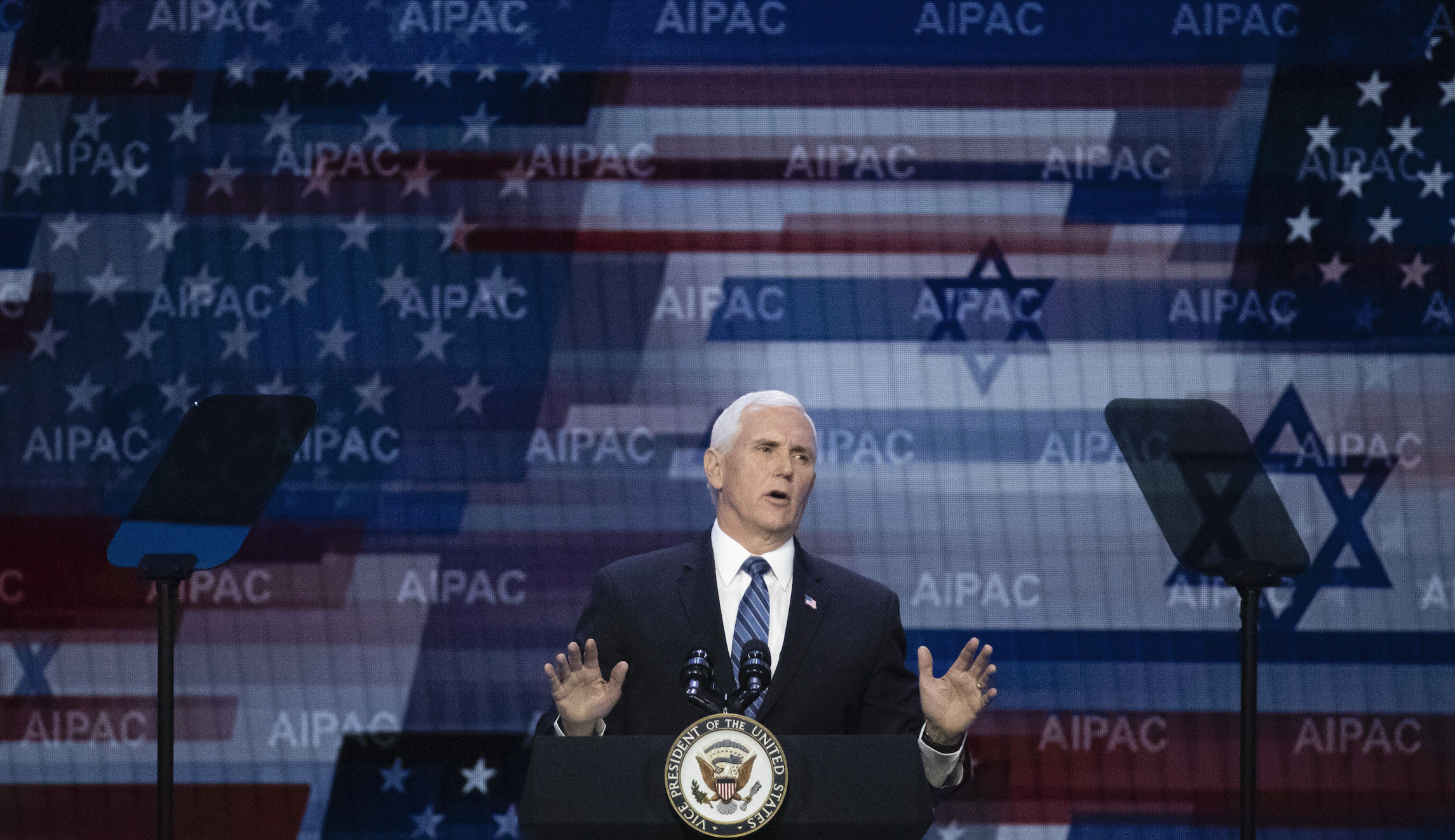 Mike Pence tells AIPAC: Bernie Sanders would be ‘the most anti-Israel president’ in US history
