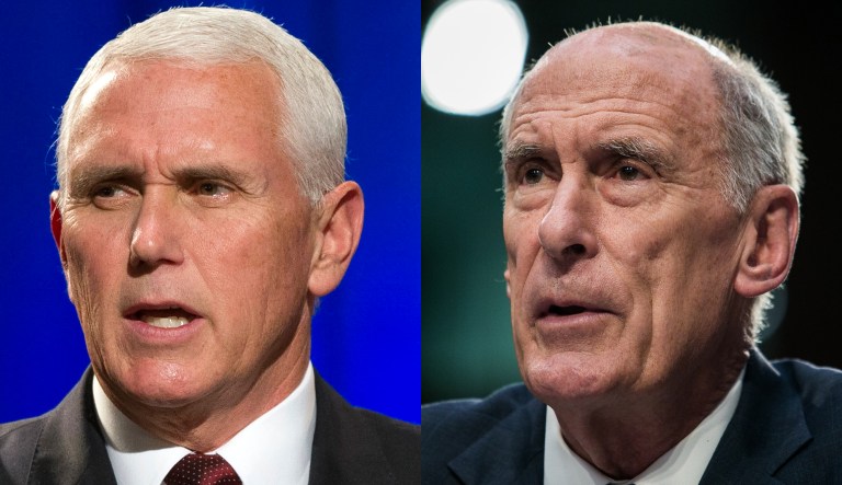 Mike Pence and Dan Coats